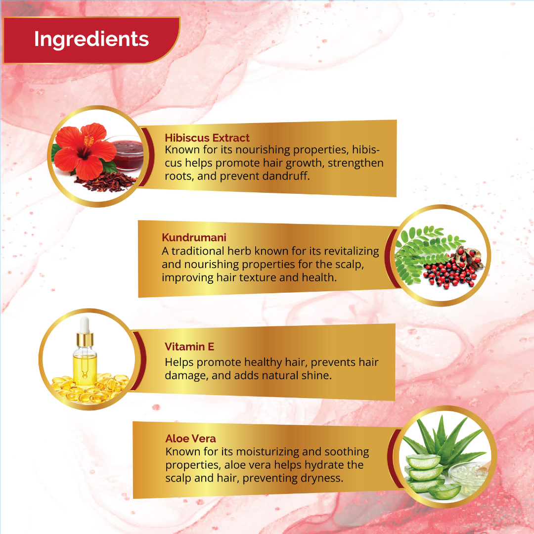 HIbiscus with Kundrinmenni Shampoo