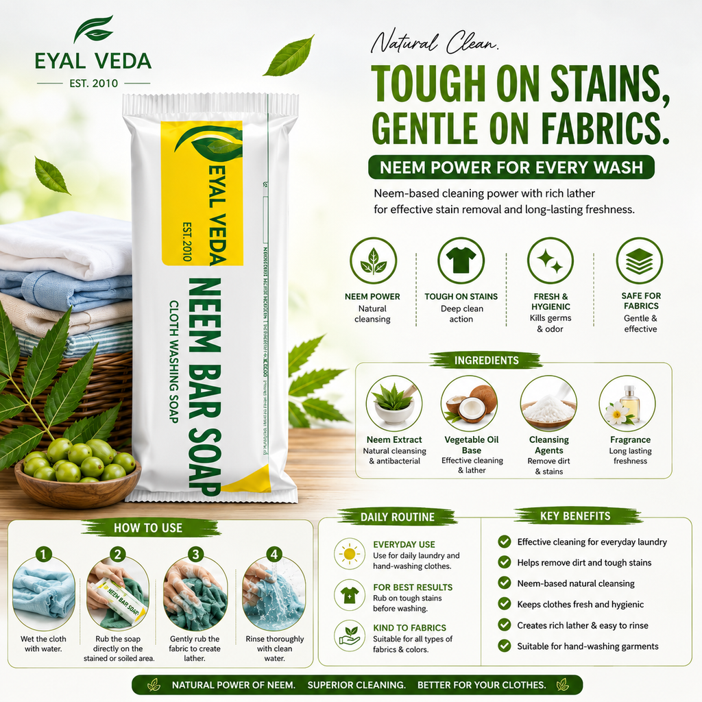 Neem bar soap(laundry bar)