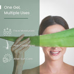 Aloe Vera Gel for deep hydration, glowing skin & healthy hair. 100% natural, soothing formula for acne, sunburn & dryness.