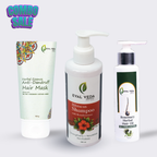 Eyal Veda anti dandruff hair care combo with shampoo oil and hair mask for healthy scalp