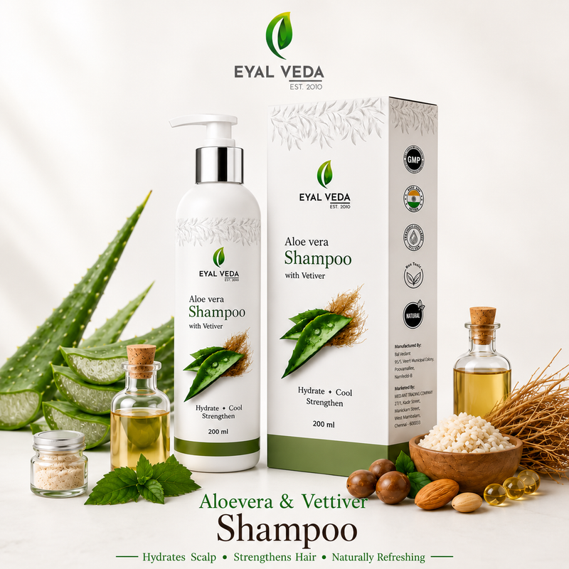 Aloevera with Vetiver Herbal Shampoo
