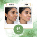 Before and after using coconut milk cream for smooth and radiant skin