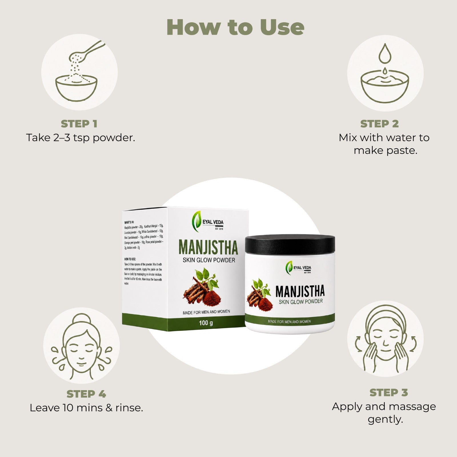 Majistha skin glow powder