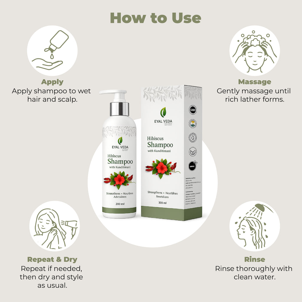 Hibiscus with Kundrinmani Shampoo