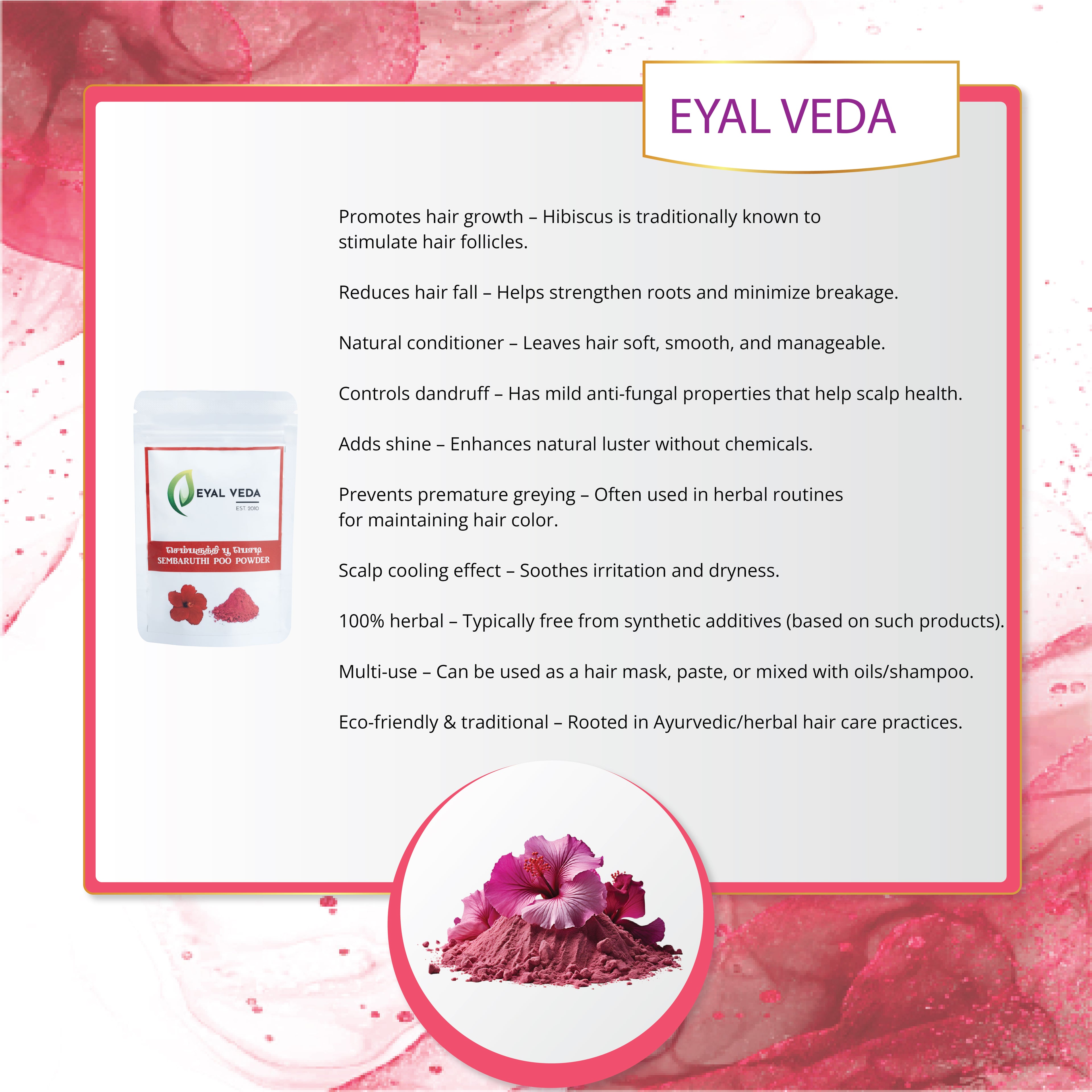 Benefits of hibiscus powder for hair growth dandruff control and glowing skin
