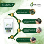 Step-by-step guide to applying Eyal Veda Indigo powder to hair
