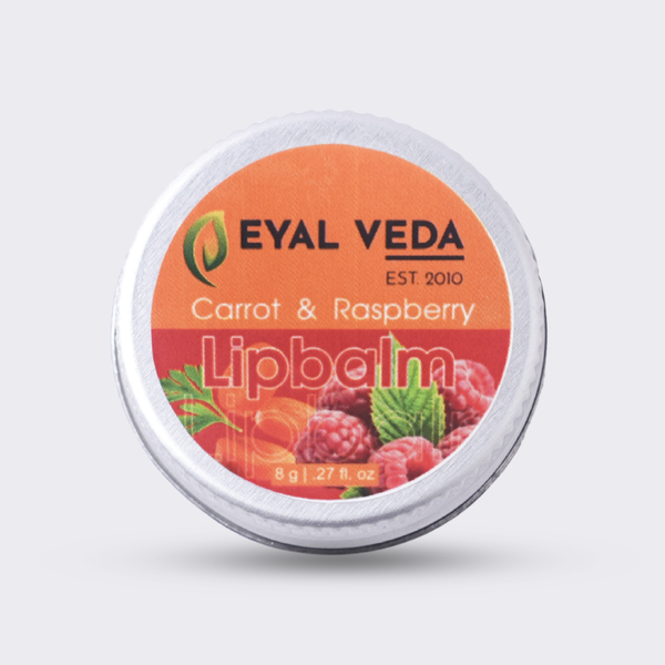 Carrot & Raspberry Lip Balm for Dry Lips | Natural Care