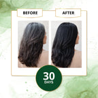Natural black hair results after using Indigo powder for 30 days