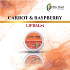 Carrot & Raspberry Lip Balm for Pink Lips & Pigmentation