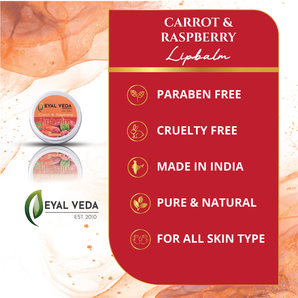 Vitamin-Rich Carrot & Raspberry Lip Balm for Naturally Soft Lips