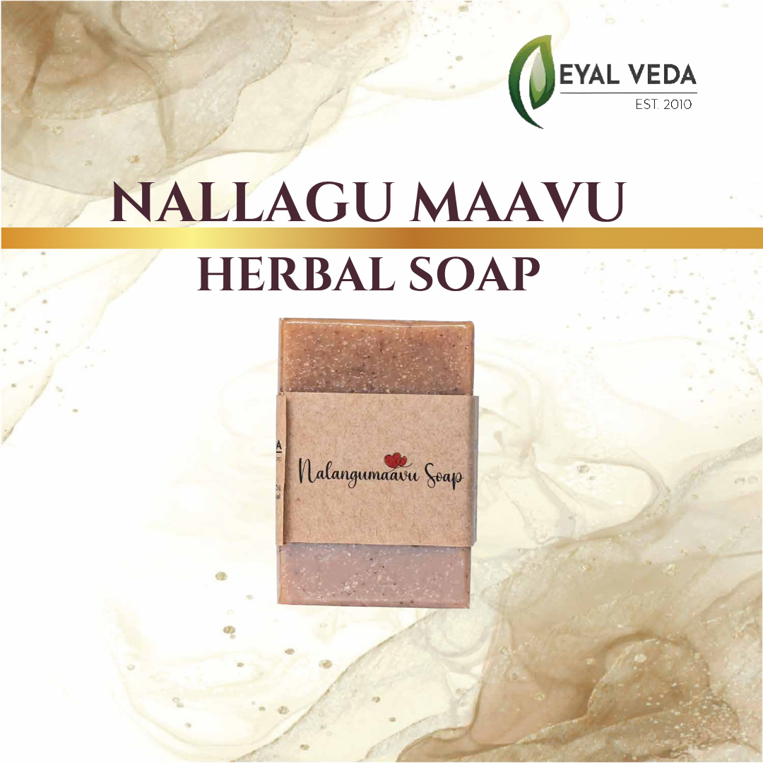 Natural Nalangu Maavu soap packaging with herbal ingredients