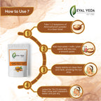 Ayurvedic wild turmeric powder for skin care product pack